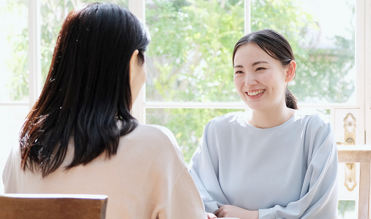 コーチングを受ける女性